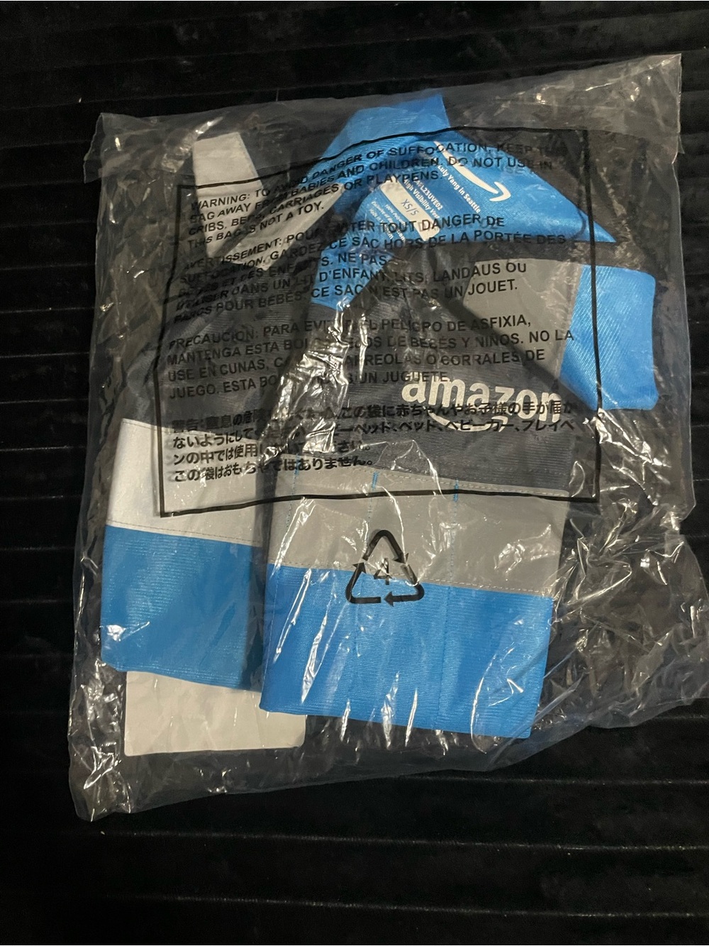 Amazon Men’s Blue and White Athletic Crew Socks - Pack